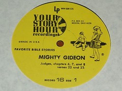 YOUR STORY HOUR – RECORD 16 – MIGHTY GIDEON / SAMSON – BIBLE STORIES – NEW LP !