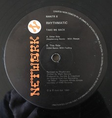 Rhythmatic – Take Me Back (Remix) (12″) (Very Good (VG)) – 4240194342