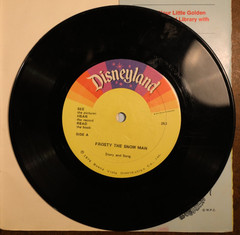 Frosty the Snowman 45 RPM Book with Record Little Golden Book