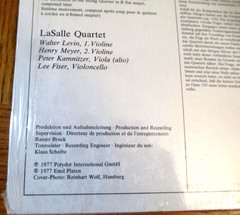 BEETHOVEN: String Quartets Op 127, 135, 130 (Finale) SEALED ’77 LP DG LaSalle Qr