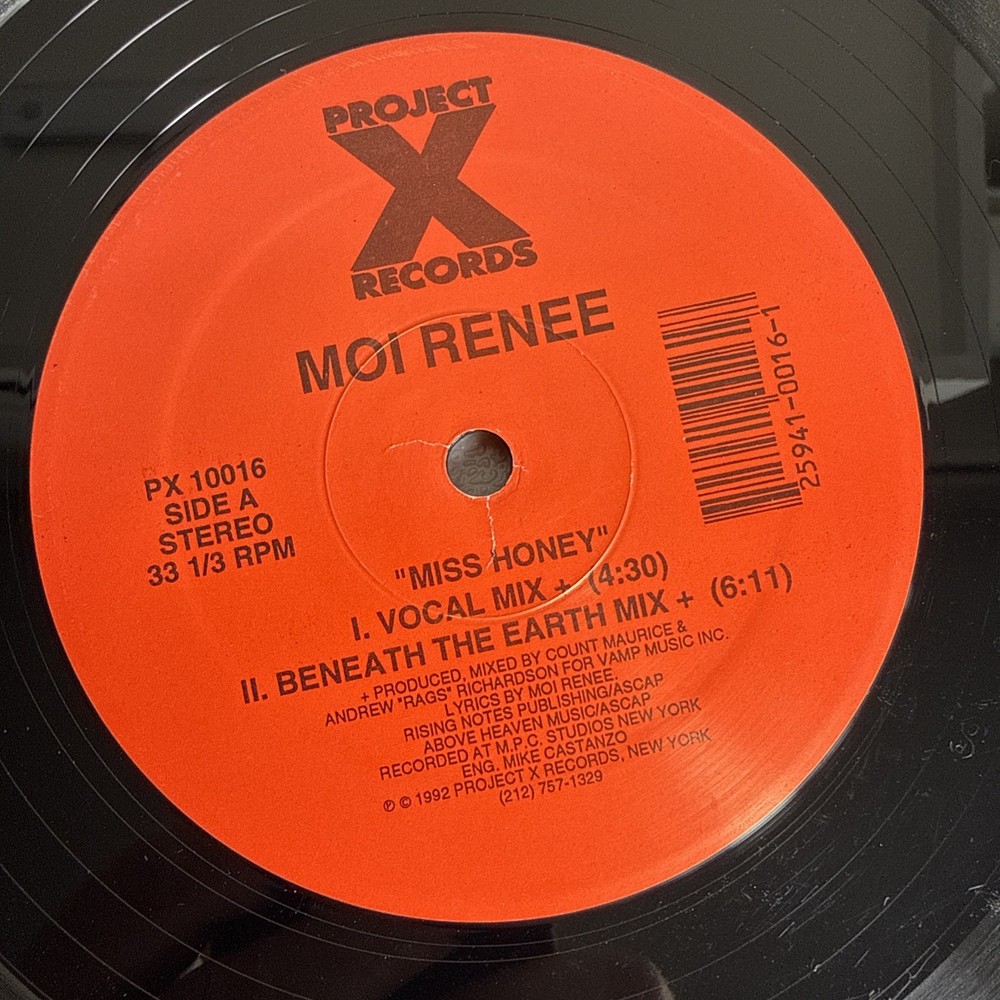 MOI RENEE “Miss Honey” Vinyl 12” (1992) Classic NYC B!tch Track * RARE