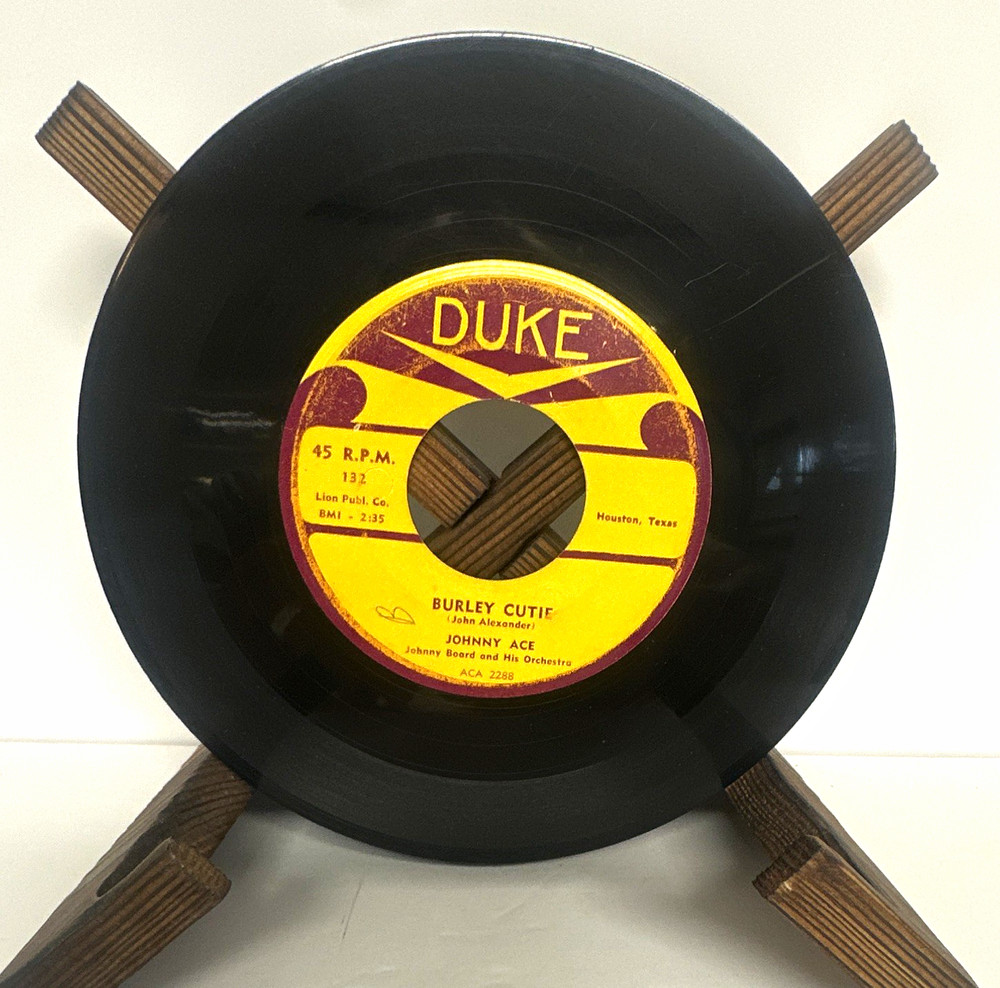 Duke Johnny Ace 7″ Black Vinyl Single 45 RPM Never Let Me Go ACA 2934