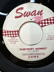 Freddy Cannon – Everybody Monkey 1963 7″ 45rpm Swan S-4149 Good (G)
