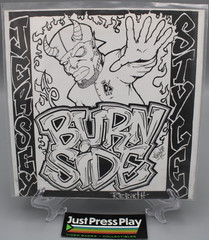 Burnside – Rebirth 7″ Pink Vinyl Record 1997 Gut Punch Records L.E. NJ Hardcore