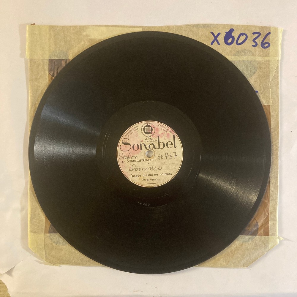 LATIN ? ~ TEST PRESS UNKNOWN ~ FOLK ~ NICE ~ HEAR ~ 78 RPM ~ X6036