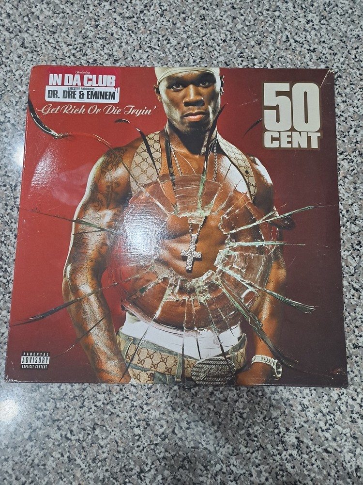 50-Cent “Get Rich Or Die Tryin” Vinyl Lp, Virgin/Promo (Original Pressing)