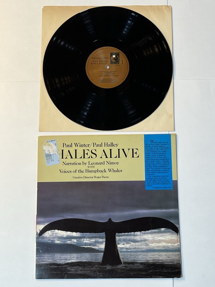 Winter Halley Nimoy Whales Alive (1987 Living Music LM-0013 Promo LP)
