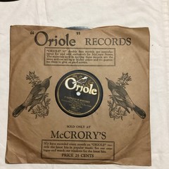 Oriole Records Lot of 4 10″ 78 RPM Shellac Singles w/ Paper Sleeve
