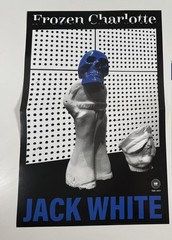 RARE Jack White – FROZEN CHARLATAN Chrome Cover w/ Ice Blue Vinyl w/ LP Poster