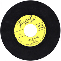 Three Little Pigs Paula Goodroe Vintage 45 RPM Tunes For Tots # 22 Story