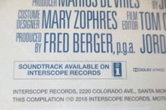 LA LA LAND OST Soundtrack 2016 Blue LP JUSTIN HURWITZ Interscope EX UltraSonic