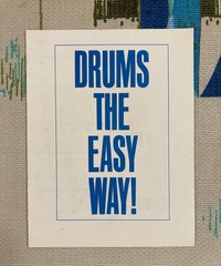 Bobby Gregg 7″ EP w PS Drums the Easy Way! 1967 Instructional Educational VG+