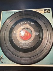 7 Tommy Dorsey songs on two 7″ RCA EP 45s in original color cardboard jackets