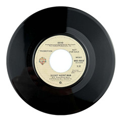 Devo Secret Agent Man DJ Copy Promo 45 RPM UK press 7″ Single record Mono Stereo