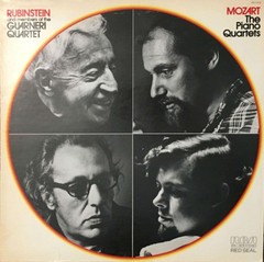 Arthur Rubinstein And Guarneri Quartet – Wolfgang Amadeus Mozart, The Piano Quar