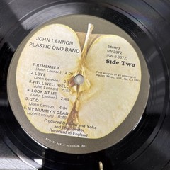 JOHN LENNON PLASTIC ONO BAND VINTAGE VINYL LP 1970 SW3372 APPLE RECORDS