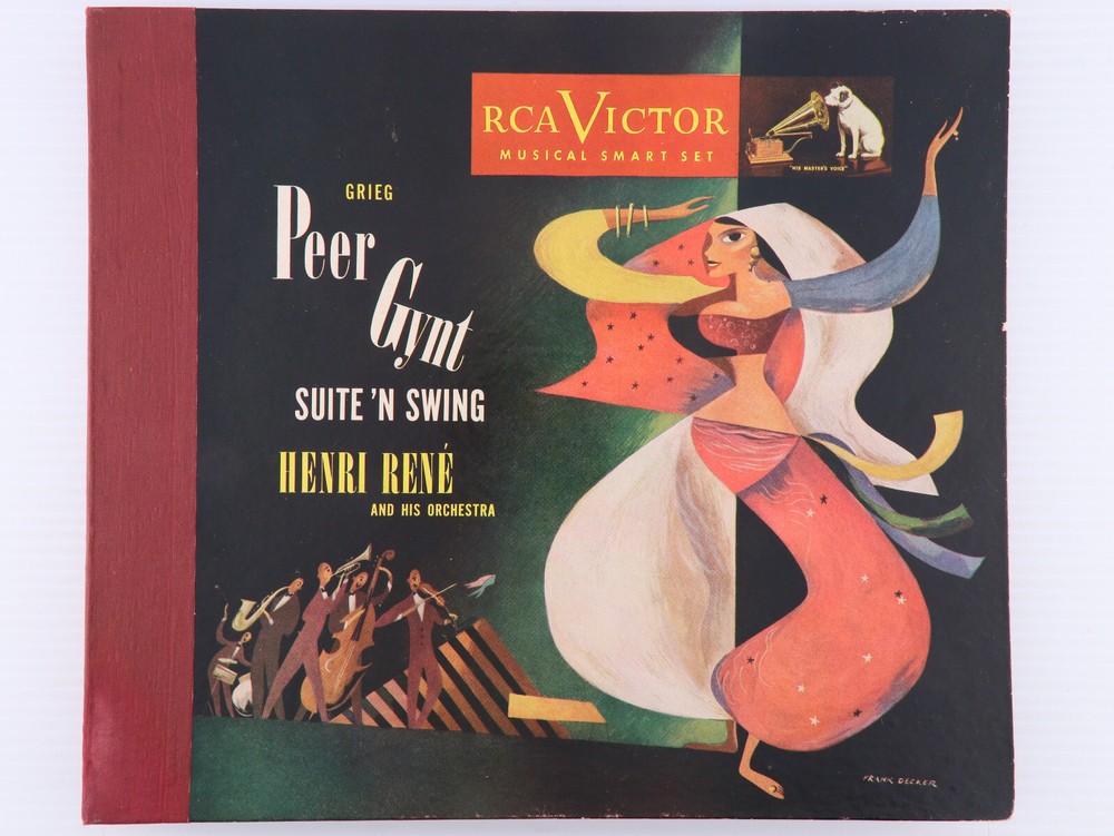 Henri René & His Orchestra Peer Gynt Suite ‘n Swing 4x 10″ 78rpm Record Book Set