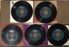 (5pc Lot) CAPITOL EXTENDED PLAY E.P. EP VINYL 45 RPM RECORDS with OG VTG Sleeves