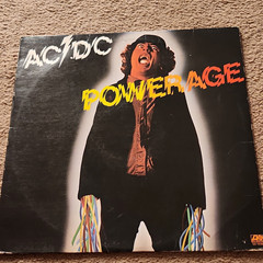 AC/DC Powerage 1978 Atlantic SD 19180 Black Vinyl LP 12″ Stereo