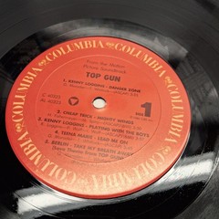 Top Gun Soundtrack Vinyl LP Original Motion Picture Record 1986