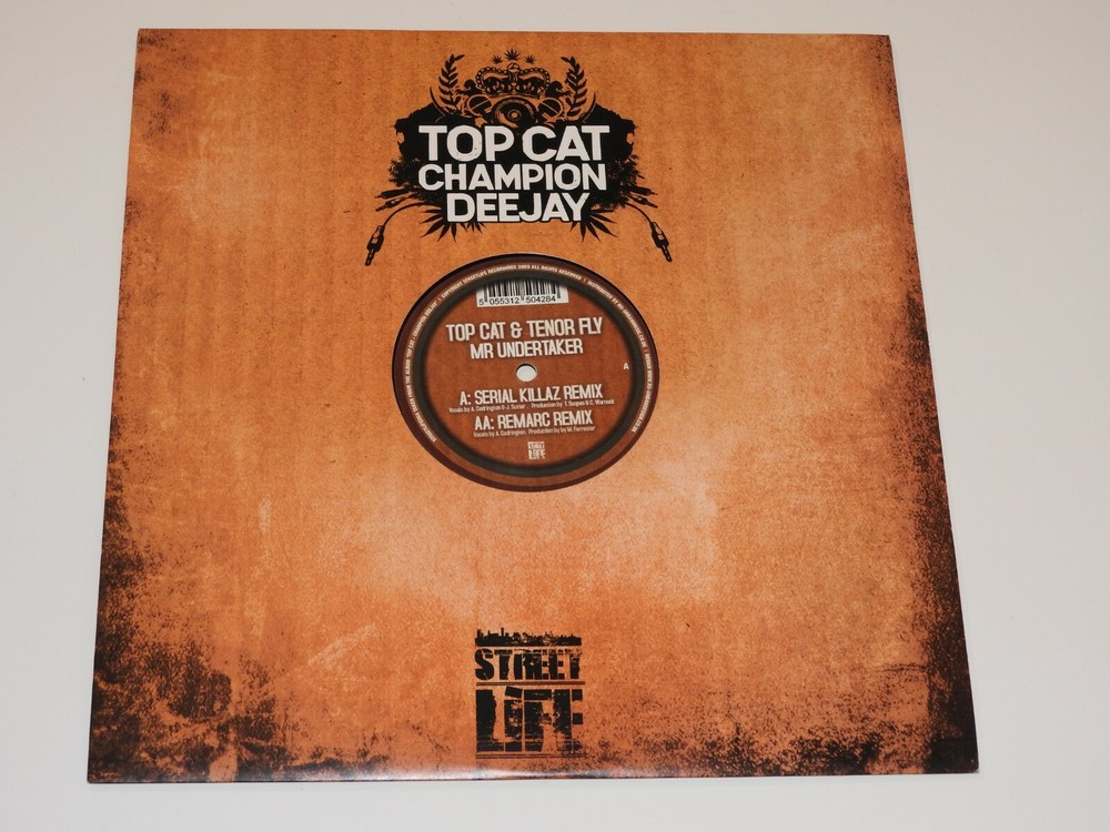 TOP CAT mr undertaker 12″ RECORD JUNGLE DRUM N BASS SERIAL KILLAZ REMARC REMIX