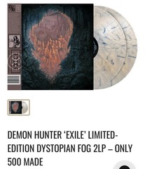 Demon Hunter EXILE 2LP – Limited Dystopian Fog Color, One Of 500! NEW, Metal!