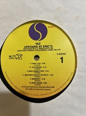 YAZ-Upstairs At Eric’s 1982 Allied Pressing Promo LP