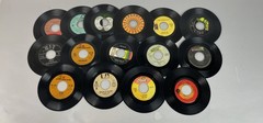 VTG 45 RPM Records Lot 15 Vintage 70s Rock Rockabilly Vinyl UNTESTED Scratched