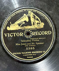 Ragtime Vaudeville Spoken Comedy Ada Jones Len Spencer Schoolday Frolics c1908