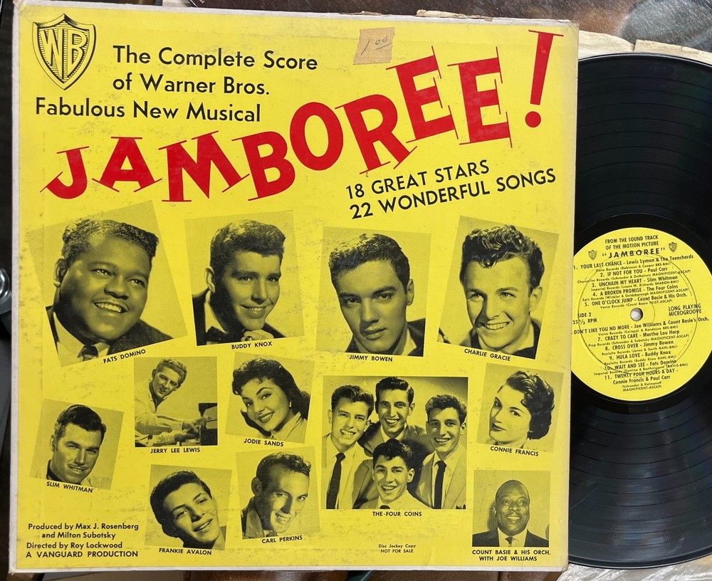 JAMBOREE! – ORIGINAL 1957 WARNER BROS SOUNDTRACK LP vinyl album score promo VG