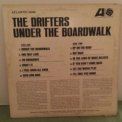 THE DRIFTERS UNDER THE BOARDWALK DOO-WOP R&B ATLANTIC LABEL 8099 VINYL LP 1964
