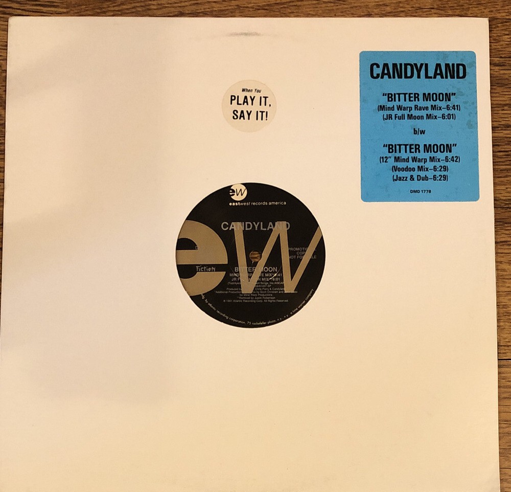 Candyland~Bitter Moon 12” 1991 Electronic Synth-Pop / Indie Rock~Unplayed~EX/EX