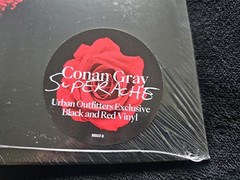 Conan Gray Superache Red Black Marble Vinyl LP New Sealed Hyper Sticker