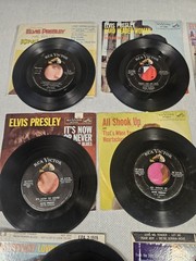 45 RPM RECORD PICTURE SLEEVE ELVIS PRESLEY LOT Of 11 Vinyl 7 Inch Shook Up READ