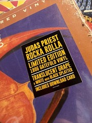 Rocka Rolla (Translucent Grape with Opaque White, Black Splatter) by Judas…