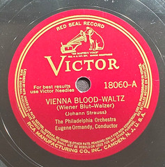 PHILADELPHIA ORCH 12 inch Blood Waltz 78 Shellac 1942 VICTOR RED SEAL 18060 VG