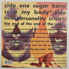 Sonic Youth 10″ Vinyl Single Bundle Dirty Era Sugar Kane 100% Colored Rare VG+