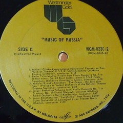 VARIOUS: Music of Russia 2 VINYL w/booklet/mono ABC Gold Series Excellent (EX)