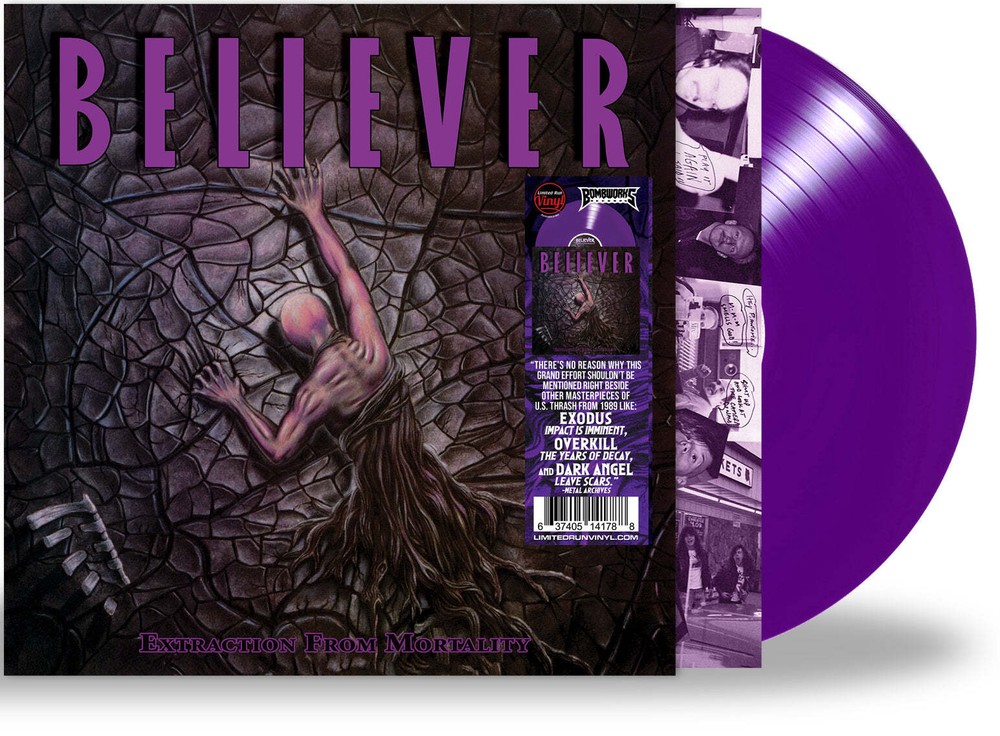 BELIEVER – EXTRACTION FROM MORTALITY (*NEW-ROYAL PURPLE VINYL, 2024, Bombworks)