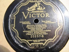1926 JEAN GOLDKETTE Book Cadillac Or JESSE CRAWFORD Wurlitzer Organ VICTOR 20257