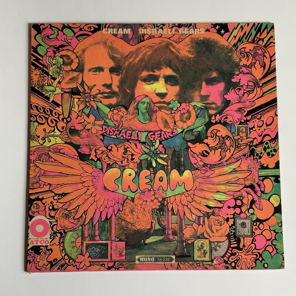 Cream Disraeli Gears Vinyl LP 1967 1st ATCO Records SD 33-232 EXCELLENT
