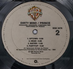Prince Dirty Mind LP Warner Bros BSK 3478 Original 1980 US First Press EDP Inner