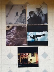 Lot Of 5 1990s PEARL JAM 7″ PICTURE SLEEVES Alt Rock Merkin Ball EDDIE VEDDER