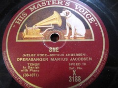 1928 MARIUS JACOBSEN DANISH ten Helge Rode Sne Gregersen Der er Noget HMV X3188