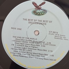 Skeeter Davis Lp “The Best Of The Best Of” – GT-0014 VG++/VG++