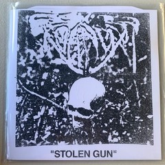 STOLEN GUN 7 inch Vinyl Record Black White Splatter Limited Edition