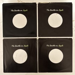 4 BEATLES ON APPLE BLACK SLEEVES ORIGINAL ISSUES EXCELLENT CONDITION.