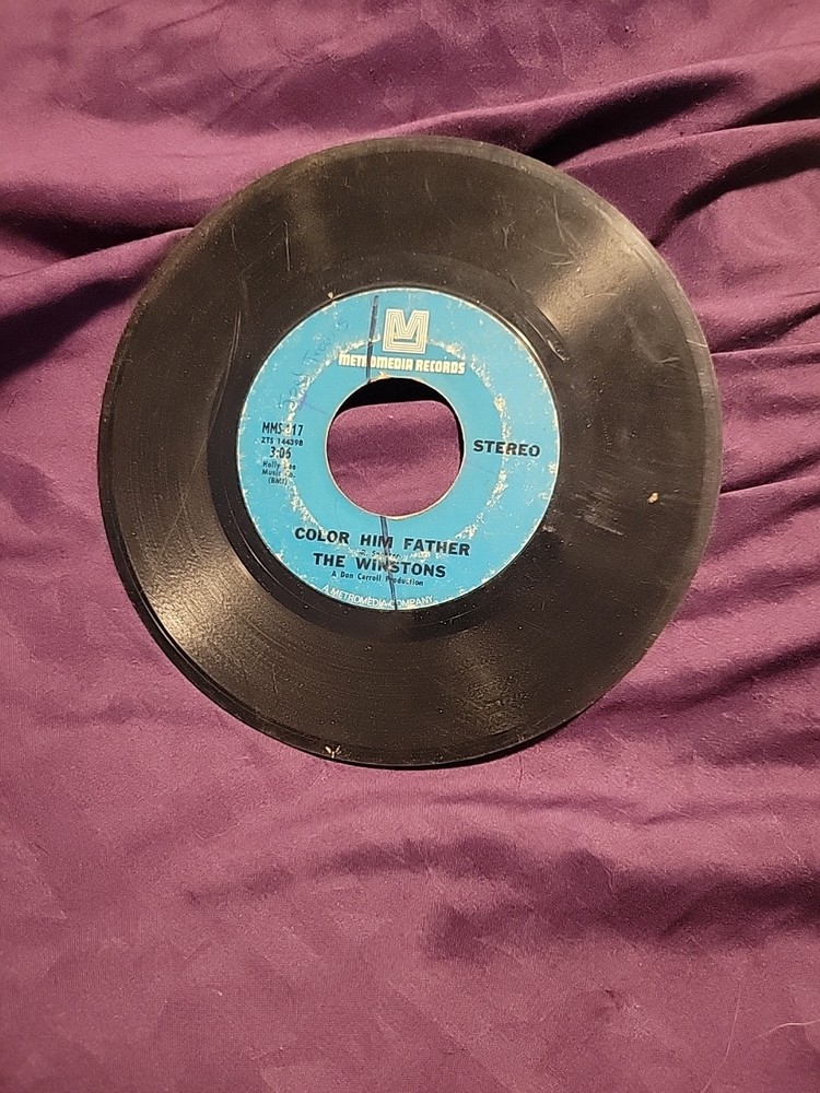 1960s The Winstons Color Him Father Amen, Brother Metromedia MMS-117 Rare 45