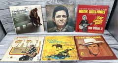 20 VTG COUNTRY LP VINYL RECORDS ALBUMS – HANK WILLIAMS JOHNNY CASH STATLER BROS