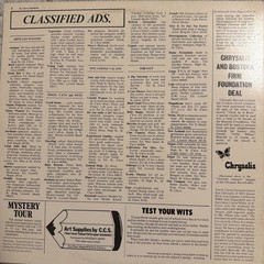 Jethro Tull – Thick As A Brick (1972) – CHR 1003 – 1st Pressing w/ Newspaper VG+